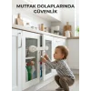 Çocuk Güvenlik Dolap ve Çekmece Kilidi Güçlü Yapışkanlı Emniyet Kilidi