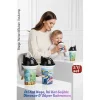 Çocuk Pipetli Bardak Seti 2li Dinozor & Süper Kahraman İkili Eğlenceli Kapaklı Suluk Matara 300 ml
