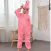 Çocuk Tavşan Kostümü Pembe Renk 4-5 Yaş 100 cm