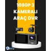 Çok Açılı Araç İçi DVR | Ön İç Arka Kamera, Döngü Video Kaydı