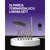 Çok Amaçlı 16lı Bits Uç Seti Dayanıklı Tornavida Adaptör