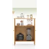 ÇOK AMAÇLI DOLAP AHŞAP BAMBU ORGANİZER RAFLI 66X33X85CM (5047)