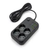 Çoklu Priz Uzatma Kablosu 4 Soket + 4 USB + 2 Type-C – Termal Akım Korumalı, Isıya Dayanıklı, Çocuk Korumalı Güvenli Priz 100-250V (5047)