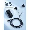 Dahili Mikrofonlu Type C Kablolu Kulaklık Siyah Gövde