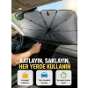 Dayanıklı UPE Alaşımlı Şemsiye Tipi Araç Güneşliği - Kolay Katlanır Yeni Nesil