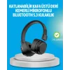 Deep Bass Destekli Kablosuz Katlanabilir Kulak Üstü Kulaklık