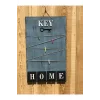 Dekoratif Home Keys Ahşap Resimlik ve Notluk (Saks Mavisi)