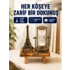 Dekoratif Kum Saati – Ahşap Malzeme, Hediyelik Masa Aksesuarı