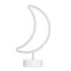 Dekoratif Pilli Ay Tasarımlı 3D Neon Led Masa Ve Gece Lambası (5047)