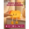 Dekoratif Pumpkin Gece Lambası Şarjlı Dokunmatik LED Işık Yeni Nesil
