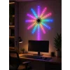 Dekoratif RGB Fireworks LED Duvar Işığı Çok Renkli Telefon Kontrollü LED Aydınlatma