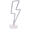 Dekoratif Şimşek Şeklinde Pilli Neon Led Lamba Süs Masa Lambası (5047)