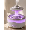 Dekoratif UFO Hava Nemlendirici Simüle Yağmur Damlalı Renkli Gece Işıklı 350 ML