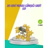 Dekoratif Yıldız Led Aydınlatma 20 Ledli 5 Metre Günışığı