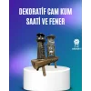 Deniz Feneri Şeklinde El Yapımı Kum Saati – Ev ve Ofis İçin Zarif Süs
