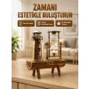 Deniz Feneri Tasarımlı Ahşap Kum Saati – Retro Masa Aksesuarı Yeni Nesil