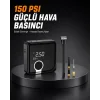 Dijital Ekranlı Diyafram Tip Kompresör 150 PSI Güçlü Motorlu