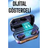 Dijital Göstergeli Bluetooth Bağlantılı Kulaklık Dokunmatik Kontrol