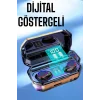 Dijital Göstergeli Bluetooth Bağlantılı Kulaklık Dokunmatik Kontrol