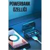 Dijital Göstergeli Bluetooth Bağlantılı Kulaklık Dokunmatik Kontrol