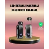 Dijital Göstergeli Bluetooth Kulaklık – Klipsli ve Şık Tasarım