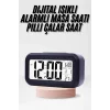 Dijital Işıklı Alarmlı Çalışma Masası Ekran Pilli Çalar Saat