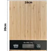 Dijital Lcd Mutfak Tartısı Terazisi 5kg Bambu Desenli