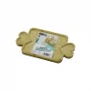DİKDÖRTGEN 3 BÖLMELİ=2İN1 KALP KULP - BÖLME + 1 AHŞAP BAMBU SERVİS SUNUM TEPSİ - TAHTASI 25 X 14 X 1.4CM (5047)