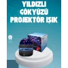 Döner Galaxy Projektör Gece Lambası – Ay ve Yıldız Işıklı Atmosfer Lamba, USB Bağlantılı