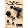 El Tipi Masaj Tabancası Top Başlıklı Siyah Gövde