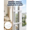Emniyet Amaçlı Pencere Açılma Sınırlayıcı Aparat 2 Adet Yeni Nesil