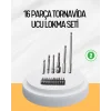 Ergonomik 16 Parça Bits Tornavida Uç ve Adaptör Seti