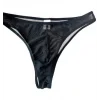 Erkek Biyeli Siyah Transparan Brazillian Slip