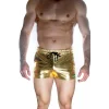 Erkek Gold Lame Short