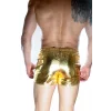 Erkek Gold Lame Short