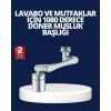 Esnek 1080° Musluk Başlığı 3 Eklemli Hareketli Su Modlu Lavabo Aparatı
