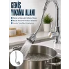 Esnek Spiral Musluk Uzatma Fıskiyesi  Su Tasarruflu Ayarlanabilir Musluk Başlığı