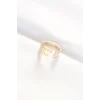 F Harfli Altın Renk Ayarlanabilir Yüzük