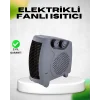 Fanlı Elektrikli Isıtıcı Termostatlı Güvenli Yanmaz Plastik Gövde
