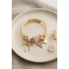 Fiyonk ve Kalp Pembe Charmlı Bileklik