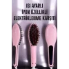 Fön Tarağı Saç Düzleştirici Sıkı Dişli Isı Ayarlı Elektriklenme Karşıtı