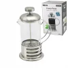 FRENCH PRESS METAL KAFES - METAL KAPAK 800ML CAM BİTKİ SÜZGEÇİ (5047)