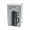 FRESCO SİYAH ELEKTRİKLİ ÇAY MAKİNESİ ÇAYCI SET 1.7LT SU ISITICI + 1.2LT DEMLİK PASLANMAZ ÇELİK GÖVDE 2200W (5047)