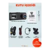 Full Hd 1080p 3 Kameralı Dash Cam Ön Arka İç Kayıt Özellikli Gece Görüşlü G Sensörlü