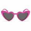 Fuşya Pembe Retro Kalp Gözlük – 80’ler 90’lar Stil Parti Gözlüğü