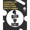 G-Sensör ve Hareket Algılama Destekli 1080p Araç İçi Güvenlik Kamerası