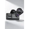 Gece Görüşlü 3 Kameralı Araç İçi Kamera Geri Görüş Destekli Dashcam