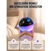 Gece lambası özellikli taşınabilir nemlendirici ve aromaterapi cihazı USB girişli