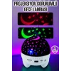 Gece Lambası Renkli Yıldızlı Gökyüzü Projeksiyon Gece Tavan Yansıtma