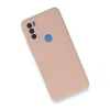 General Mobile Gm 21 Plus Kılıf Nano İçi Kadife Silikon - Pudra